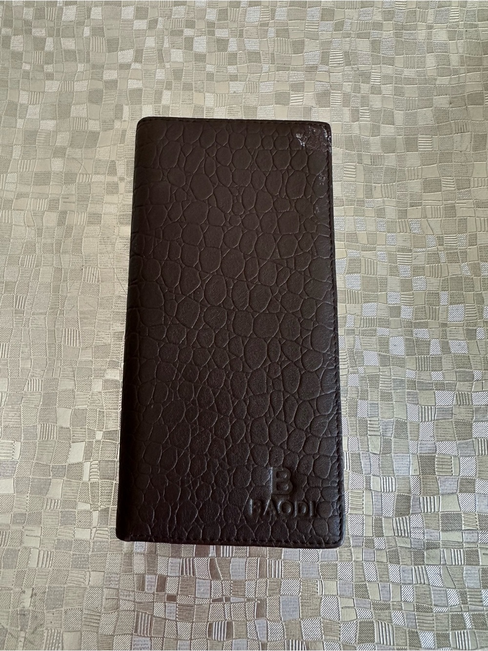 BAODI leather men’s wallet, has a zipper compartment 13 cardholders.